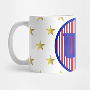 FOURTH Of July USA Red White Blue Mug